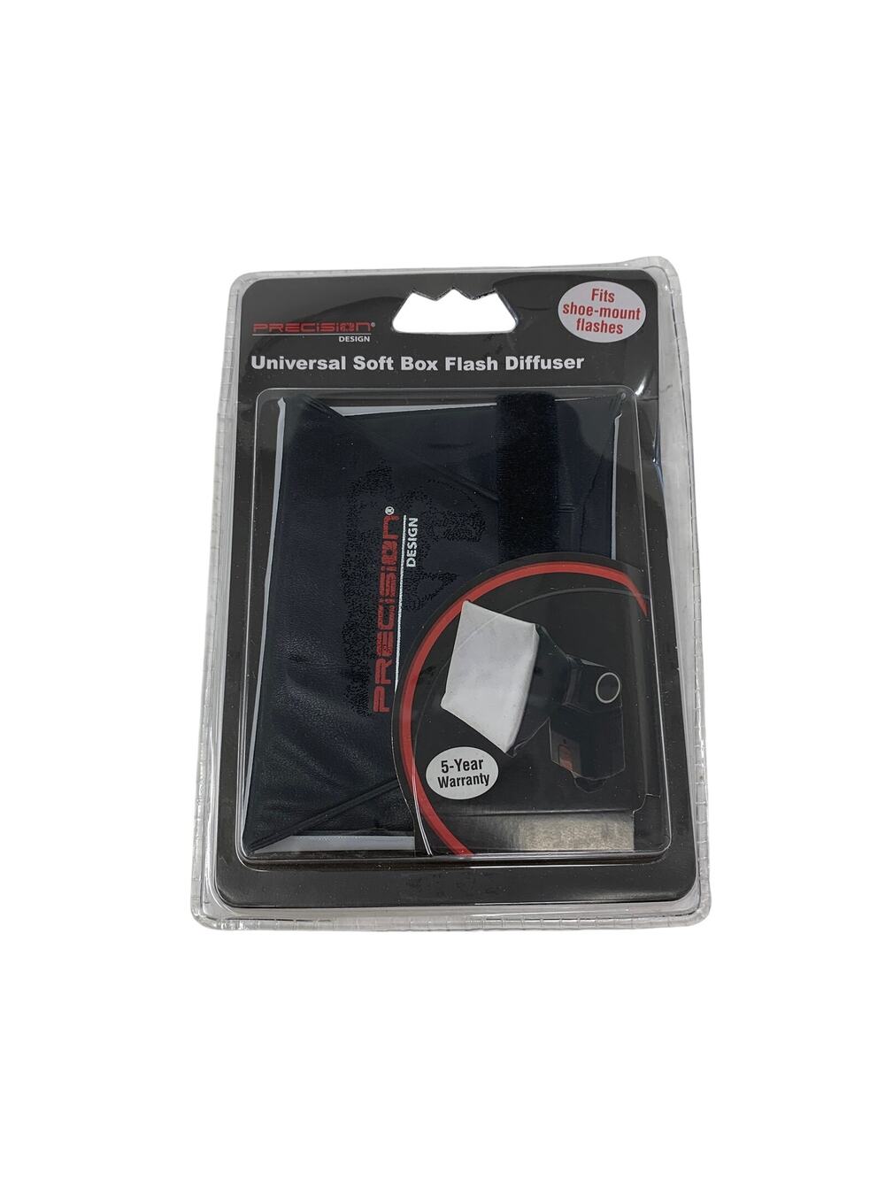 Precision Design Universal Soft Box Flash Diffuser Shoe Mount Speedlight New